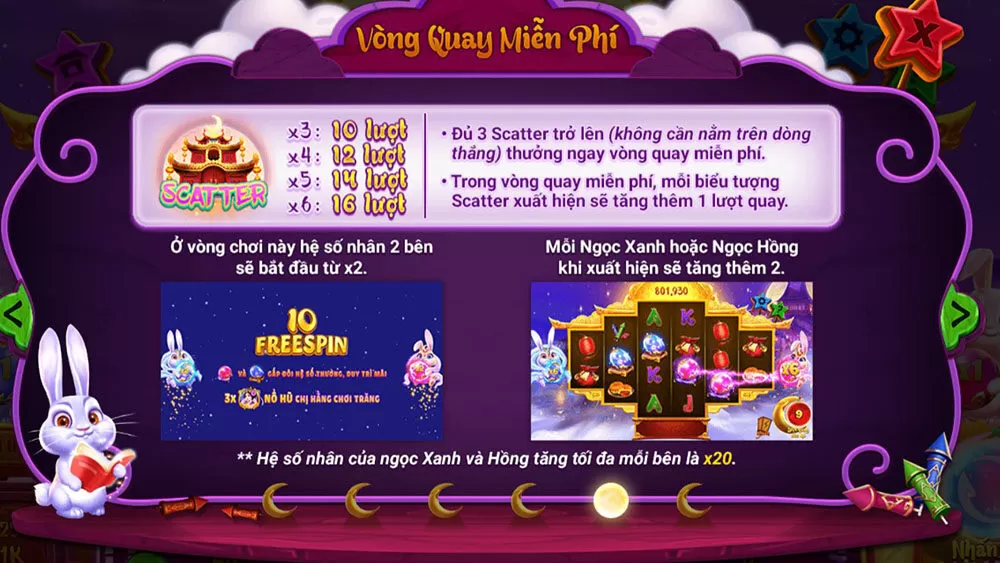 Chế độ chơi vòng quay miễn phí