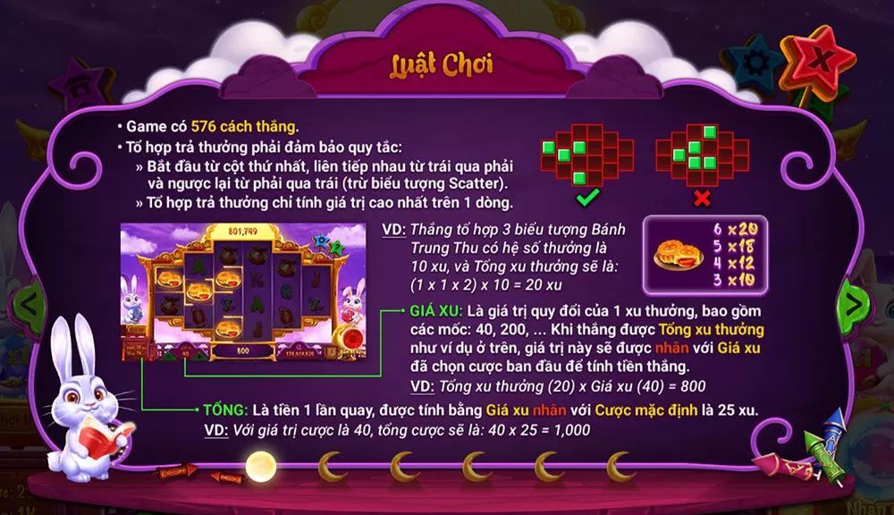 Luật chơi game Vươn tới cung trăng K8cc